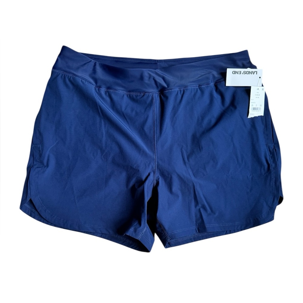 NWT Lands' End Navy Swim Shorts